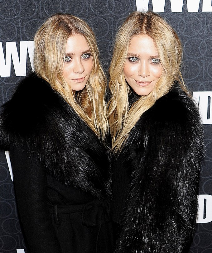 Ashley Olsen and Mary-Kate Olsen At A WWD Party