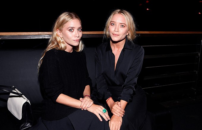 Ashley and Mary-Kate Olsen Out In Black Outfits