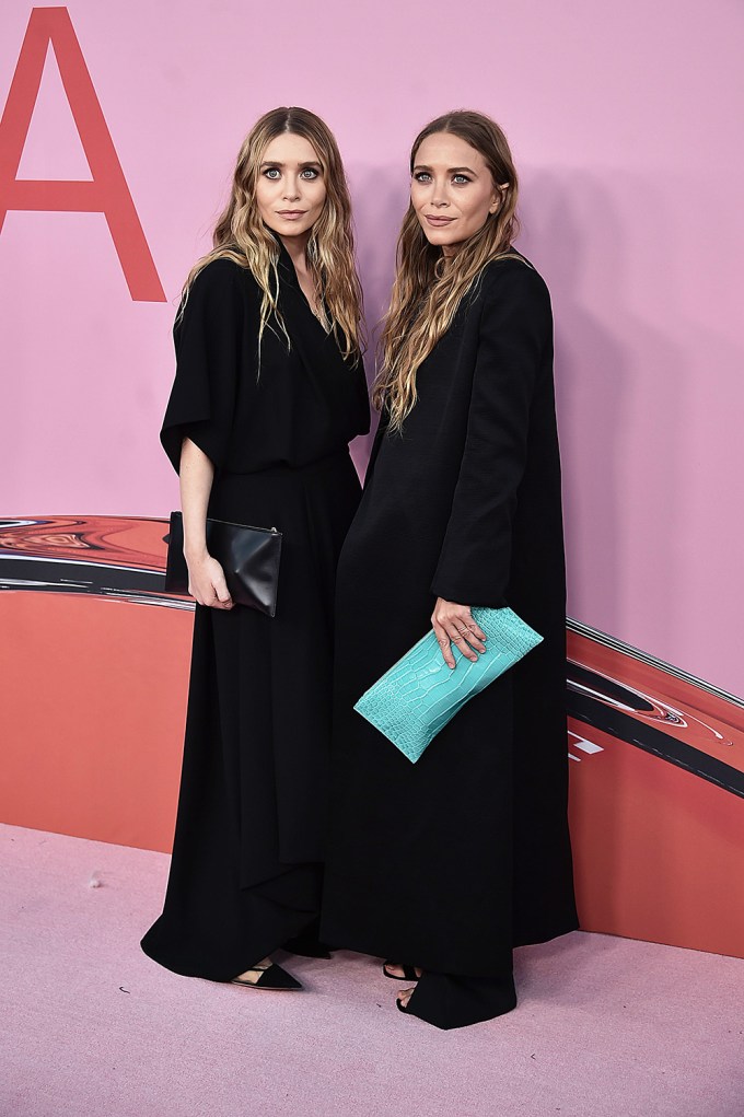 Ashley Olsen and Mary-Kate Olsen In Black Gowns