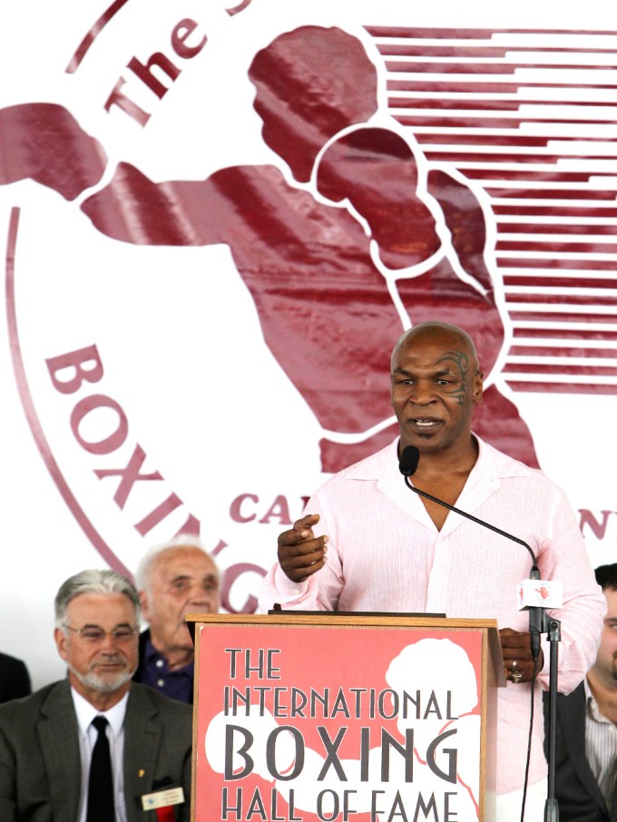 Mike Tyson is induced into the Boxing Hall of Fame