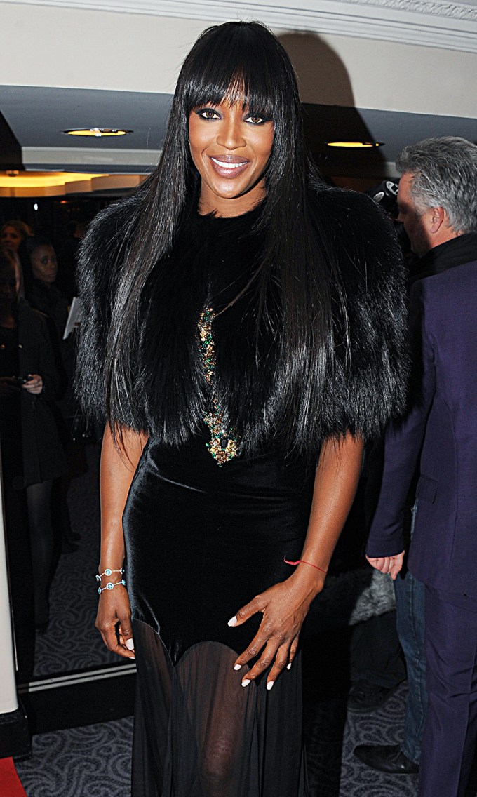Naomi Campbell At The British Fashion Awards