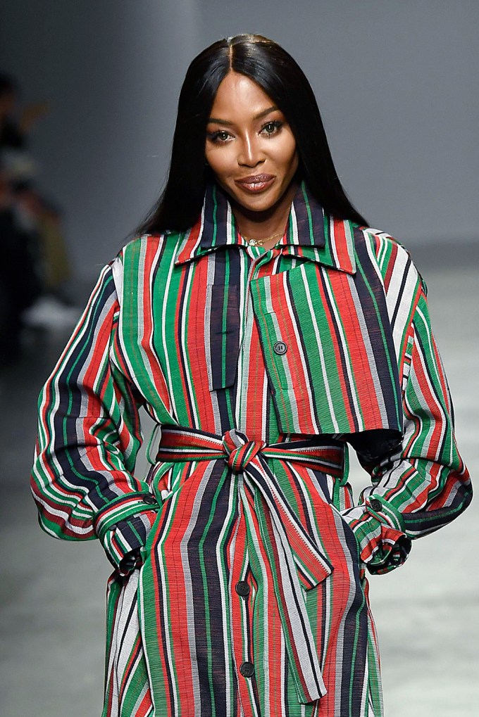 Naomi Campbell At The Kenneth Ize show