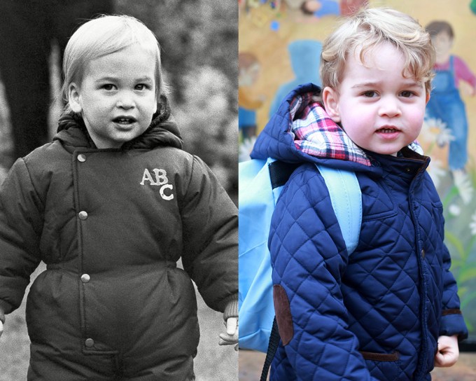 Prince William & Prince George Bundle Up