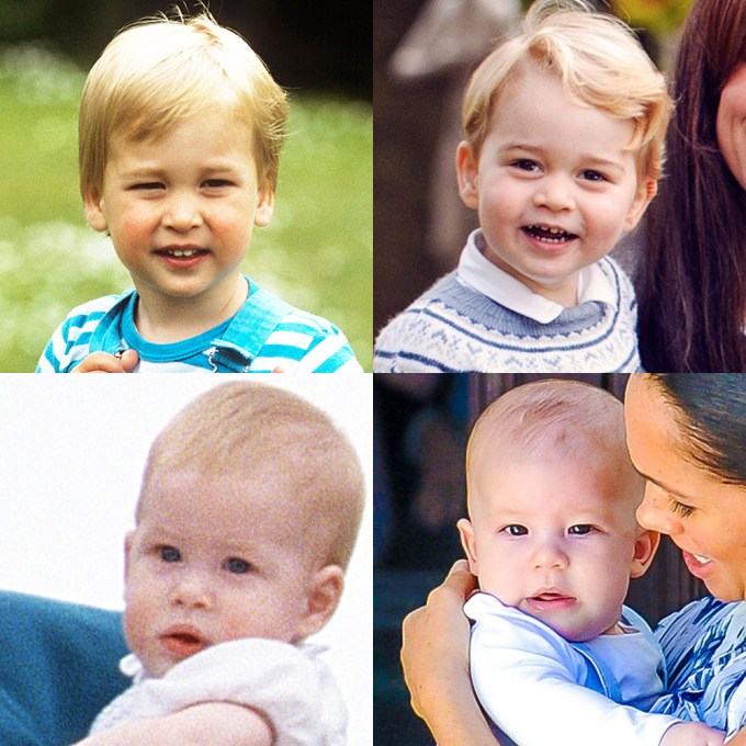 Prince William, Prince Harry & Their Kids: Their Best Lookalike Photos