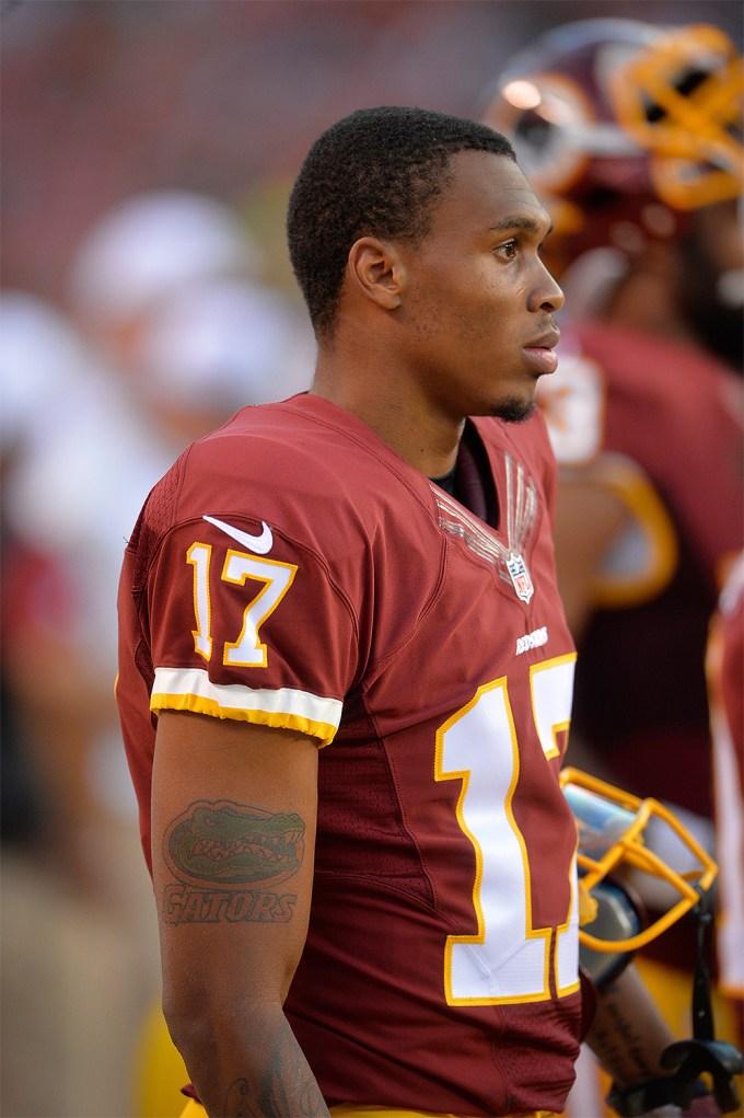 Quinton Dunbar looking reflective on the sidelines.
