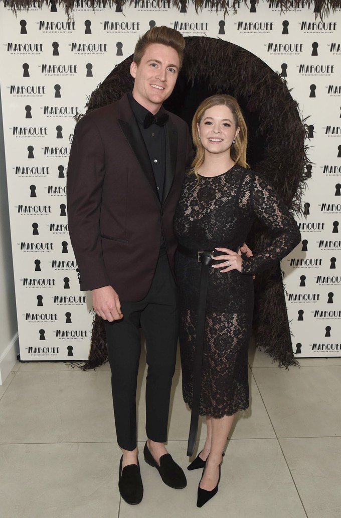 Sasha Pieterse & Hudson Sheaffer at The Marquee by Bluegreen Vacations Grand Opening Fete in 2019