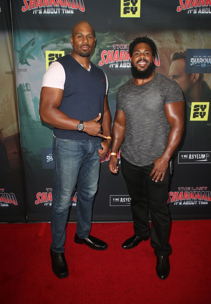 Shad Gaspard at the red carpet premiere of ‘The Last Sharknado: It’s About Time’ in LA
