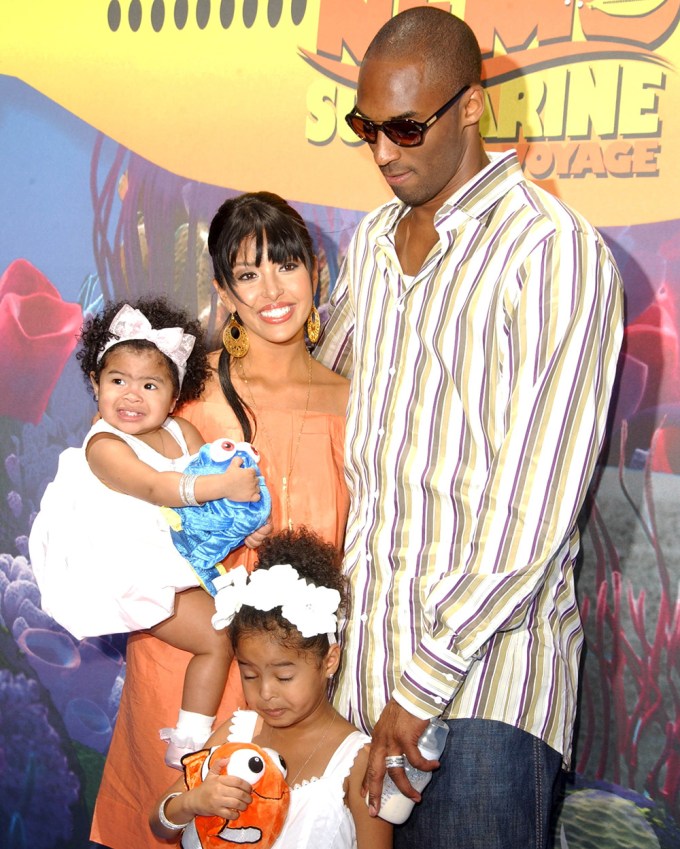 Vanessa and Kobe Bryant at the ‘Finding Nemo Submarine Voyage’ opening at Disneyland