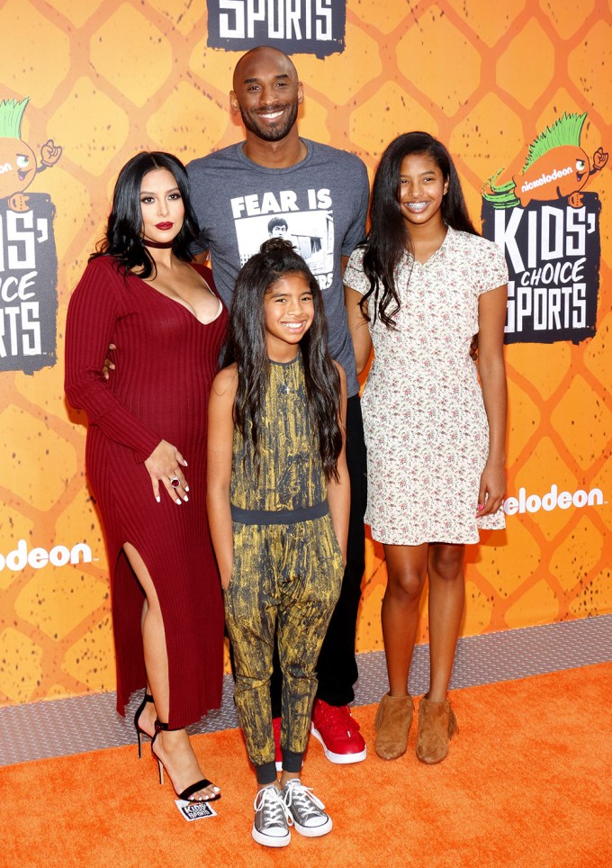 Vanessa and Kobe Bryant at the Nickelodeon Kids Choice Sports Awards