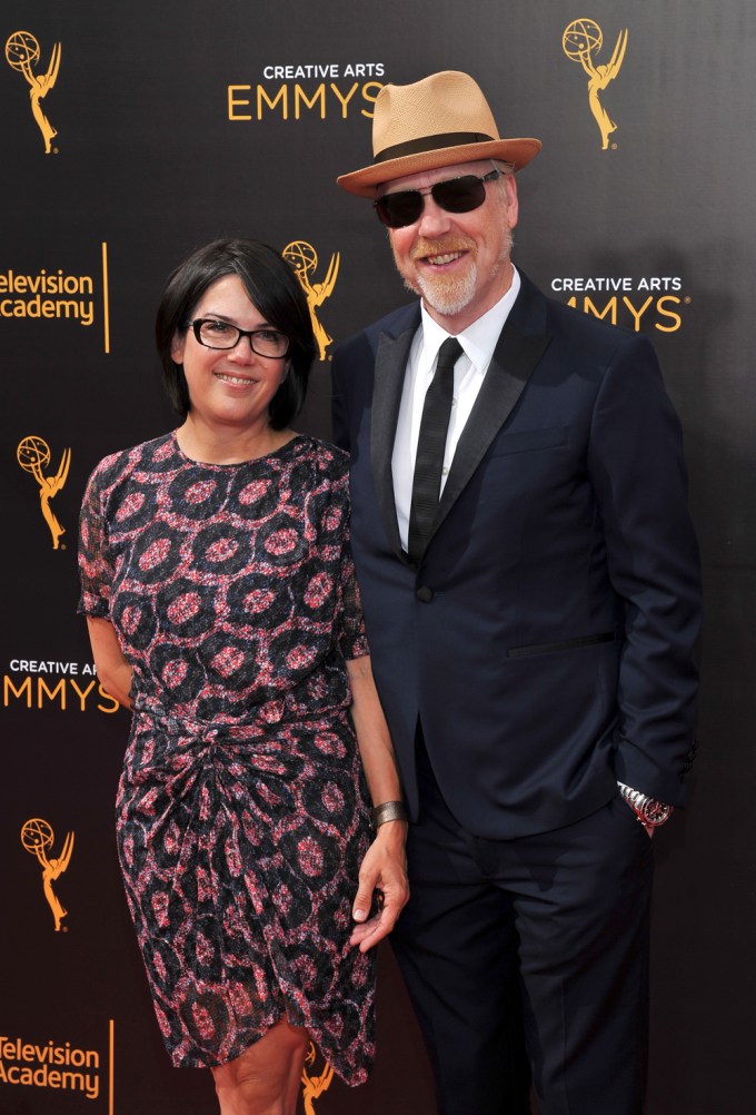 Adam Savage and his wife Julia at the Television Academy’s 2016 Creative Arts Emmy Awards
