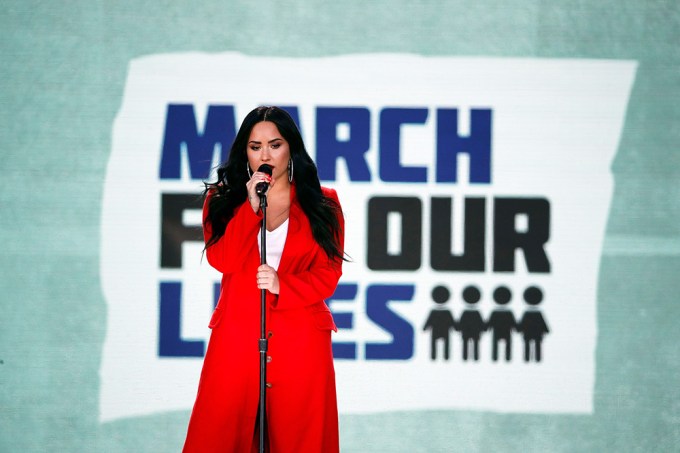 Demi Lovato At March For Our Lives