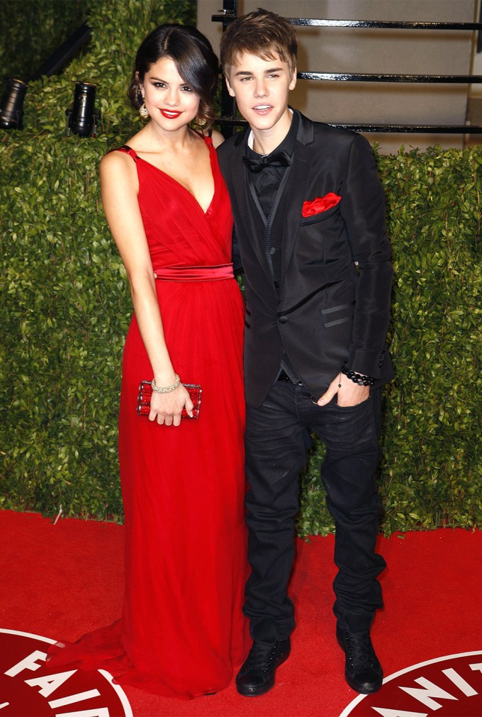 Selena Gomez & Justin Bieber at Vanity Fair’s 2011 Oscar Party
