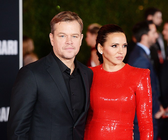 Matt Damon and his wife Luciana attend the ‘Ford v Ferrari’ film premiere