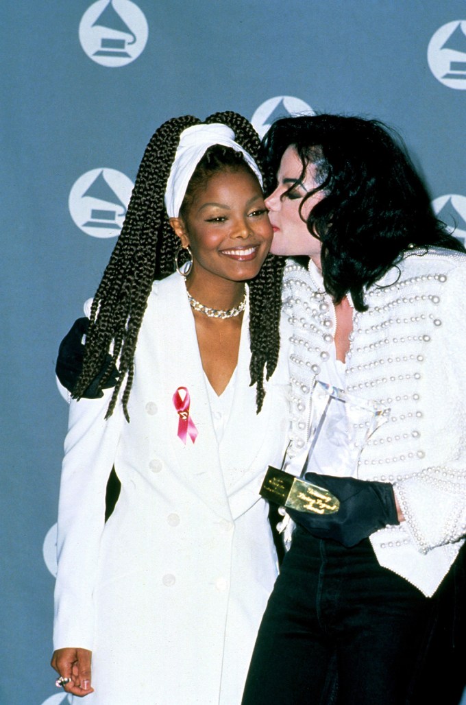 Michael Jackosn with his sister Janet
