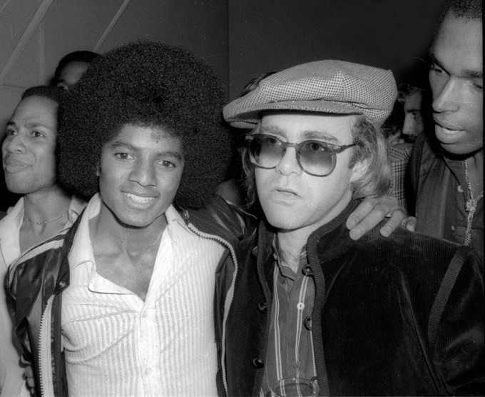 Michael Jackson and Elton John at Studio 54 1978