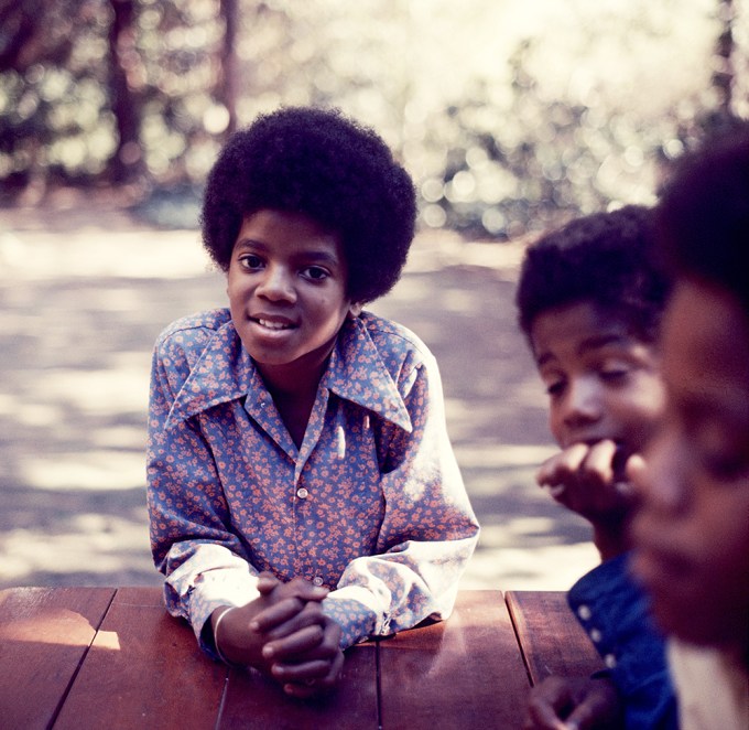 Michael Jackson with family