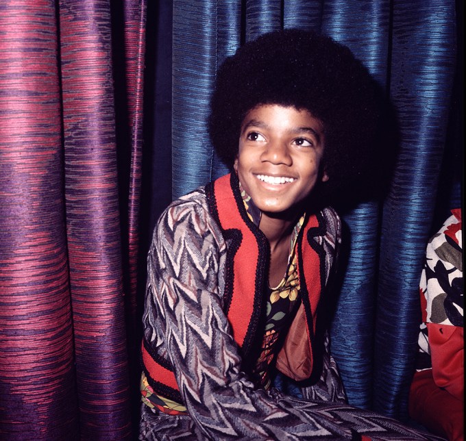 Michael Jackson Smiles for a Photo