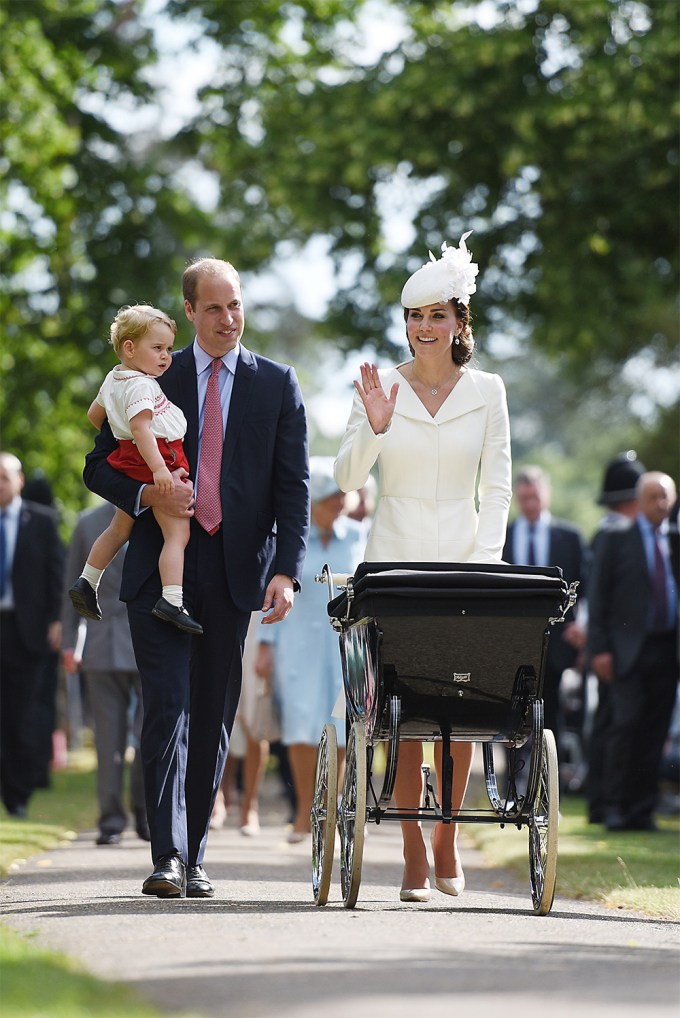 Prince William & Kate Middleton With Prince George