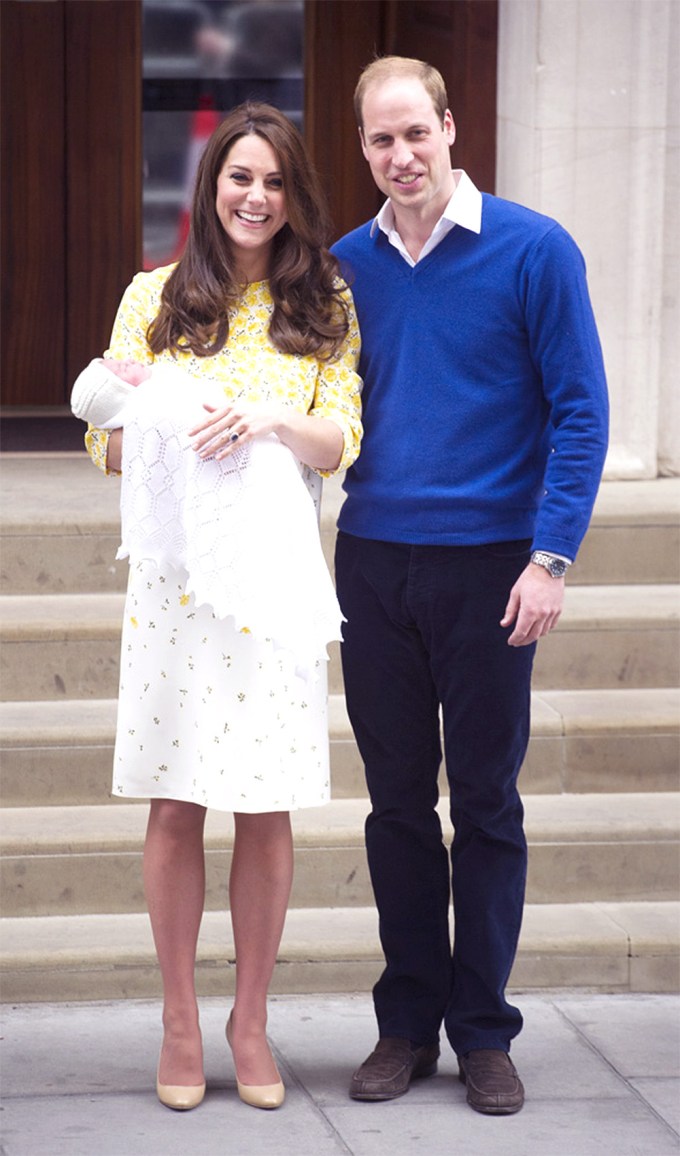 Prince William & Kate Middleton With Princess Charlotte