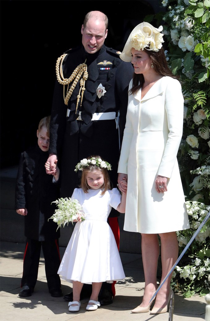 Prince William & Kate Middleton With Their Kids At The Royal Wedding