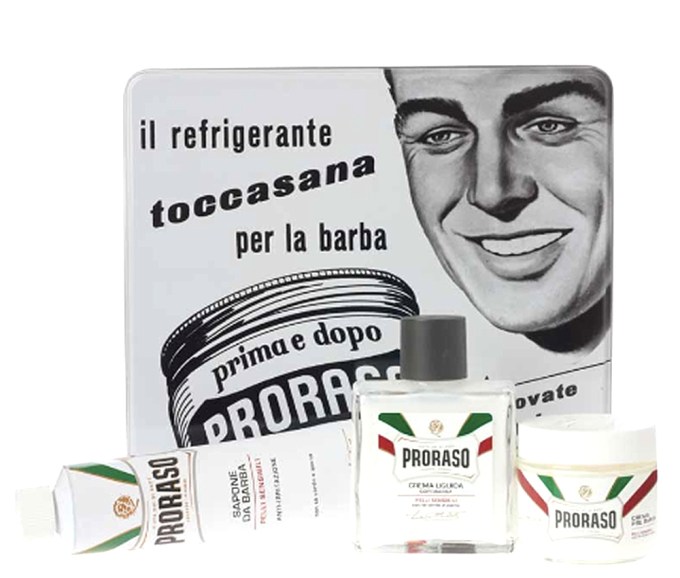 Proraso Vintage Gift Tin, $32, bigelowchemists.com