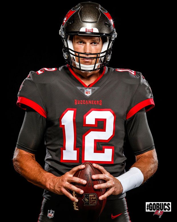 Tom Brady will wear No. 12 with the Buccaneers, thanks to his new