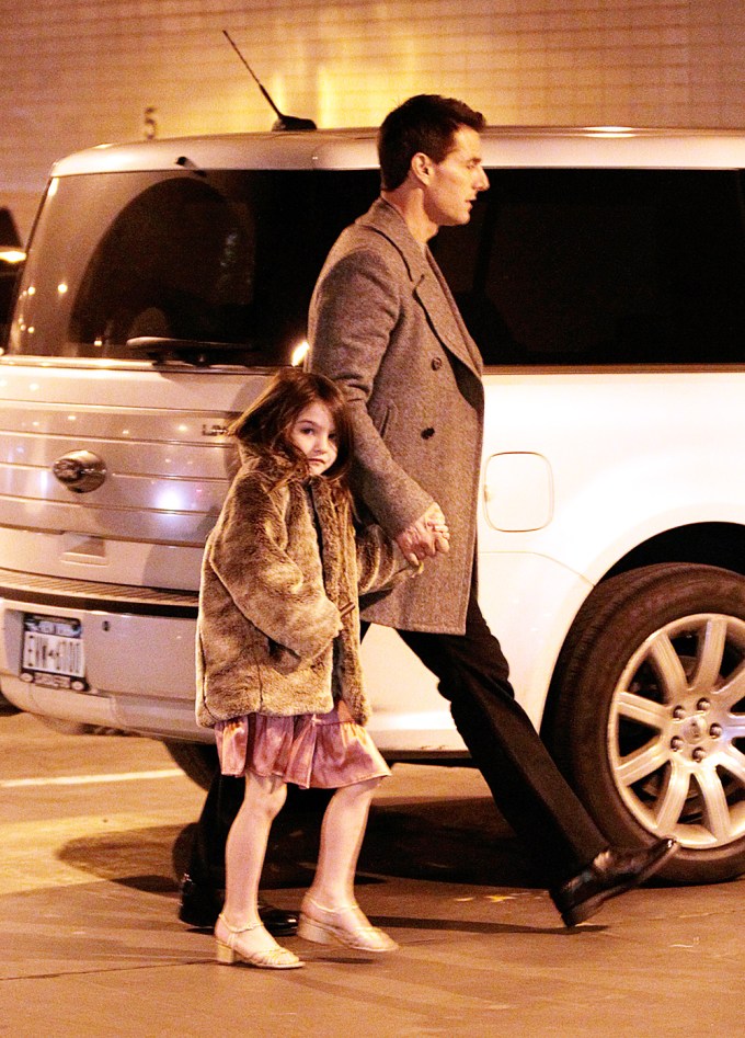 Tom Cruise and Suri Cruise at the Lincoln Center in NYC