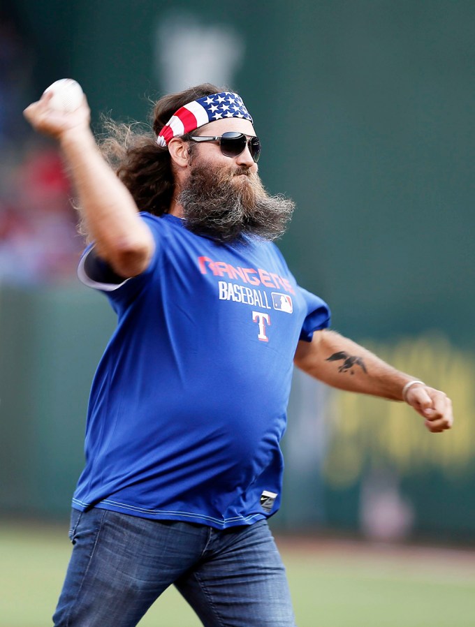 Willie Robertson At A Yankees v Rangers Game