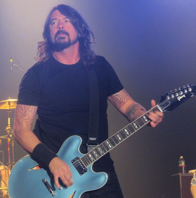 Dave Grohl Performs On His Guitar