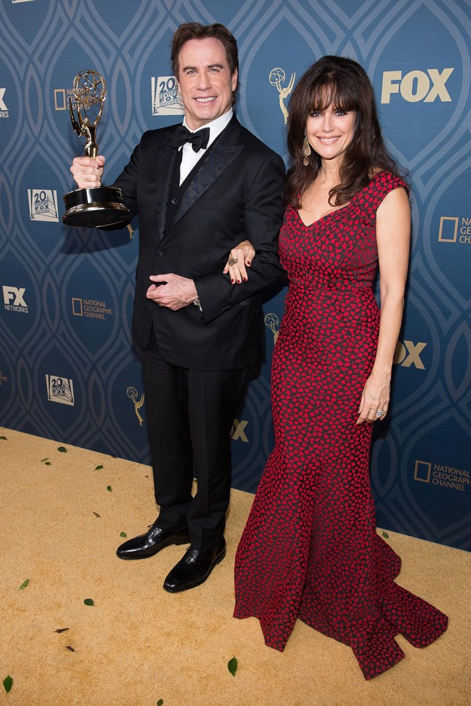 Kelly Preston & John Travolta At An Emmys After Party