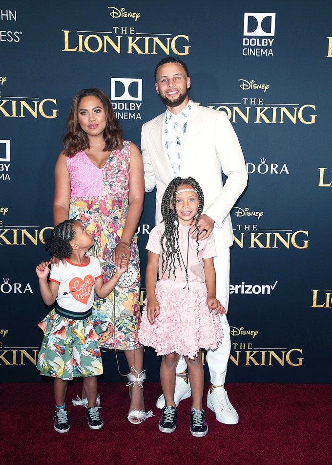Steph Curry & Family Attending ‘The Lion King’ Premiere