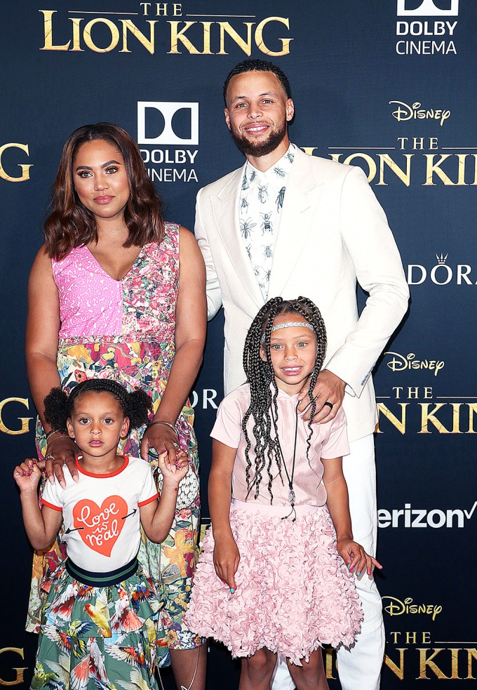 Steph Curry At ‘The Lion King’ Premiere With Family