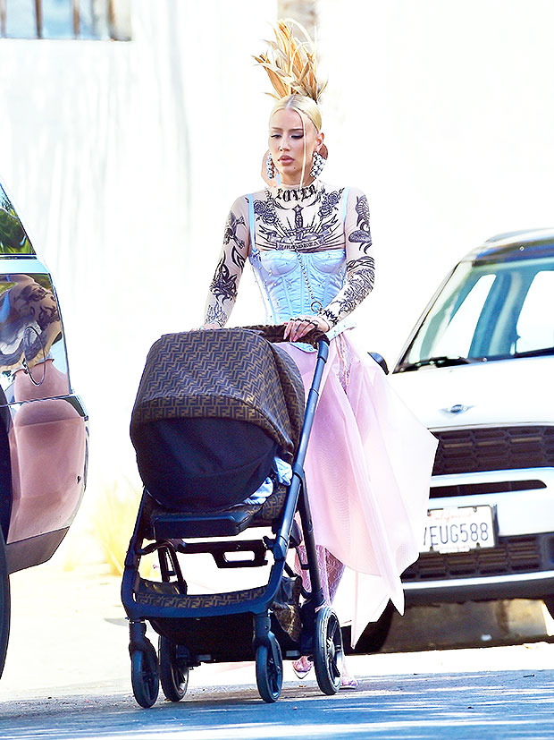 Kylie Jenner Has A Fendi Logo Baby Stroller