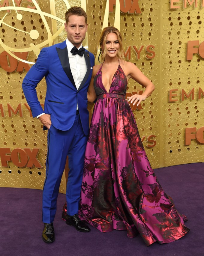 Justin Hartley and Chrishell Stause at the 71st Primetime Emmy Awards