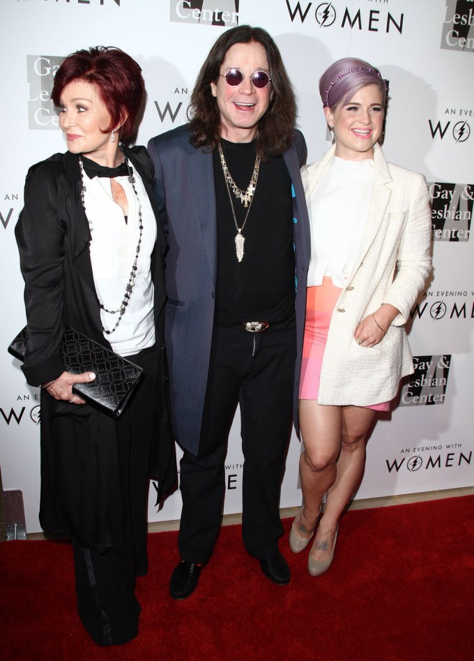 Kelly Osbourne With Her Parents in 2013