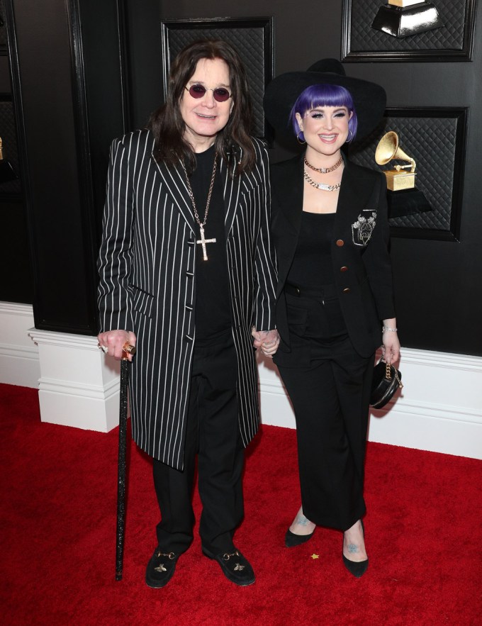 Kelly & Ozzy Osbourne at the 2020 Grammys