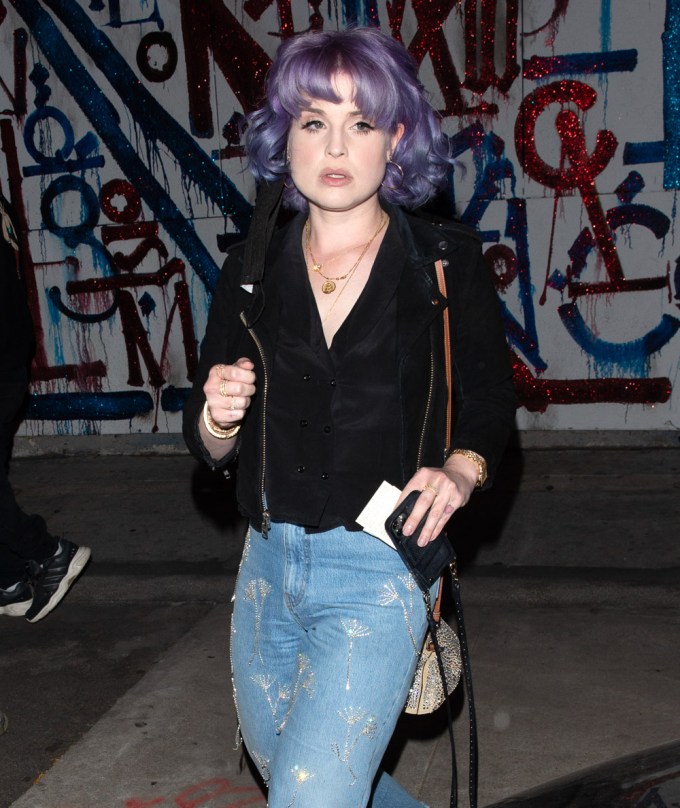Kelly Osbourne Rocks Her Signature Purple Hair