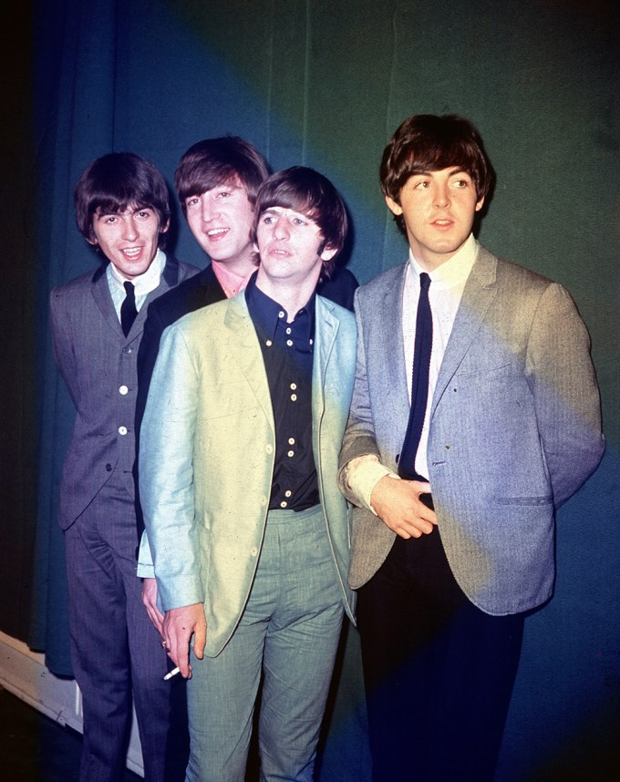 George Harrison, John Lennon, Ringo Starr, Paul McCartney in the U.S.