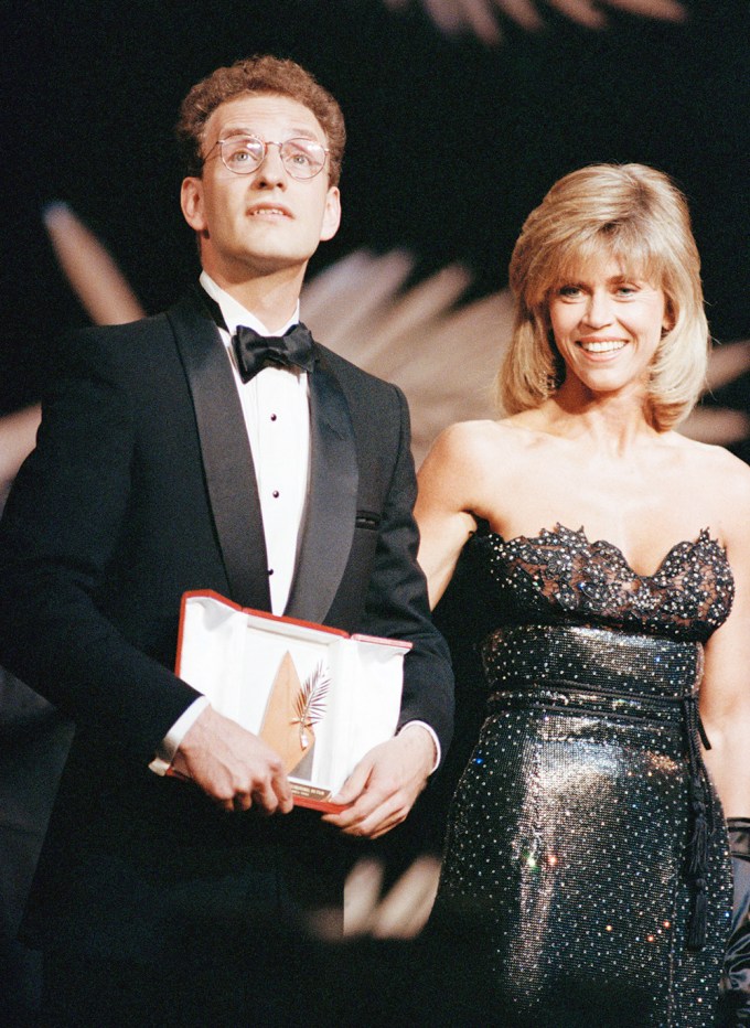 Jane Fonda & Steven Soderbergh at the 1989 Cannes Film Fest
