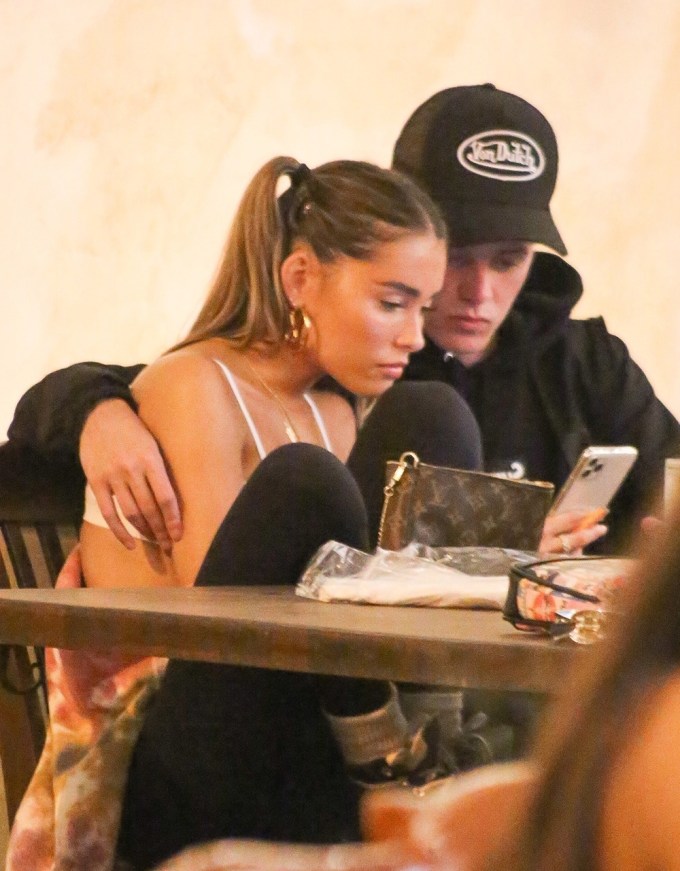 Nick Austin Cuddles with Madison Beer