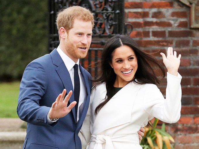 Prince Harry And Meghan Markle Pose For Engagement Photos