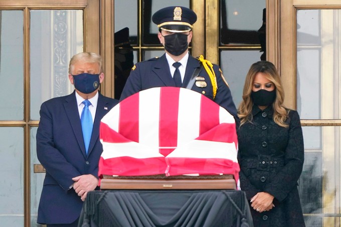 Donald & Melania Trump Have Moment of Silence