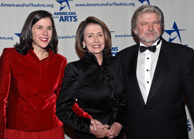 Alexandra Pelosi, Nancy Pelosi and Robert L. Lynch In New York