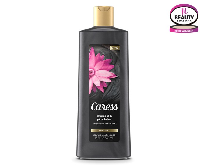 BEST BODY WASH – Caress Charcoal & Pink Lotus Purifying Body Wash, $3.99, target.com