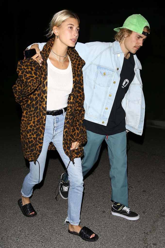 Justin Bieber & Hailey Baldwin Enjoy Date Night