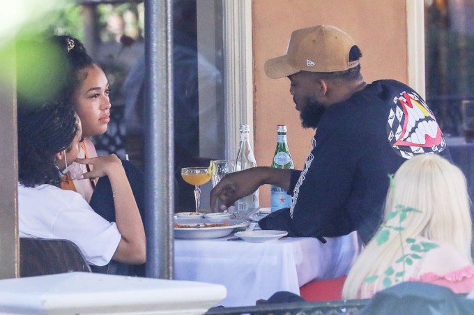 Jordyn Woods and Karl-Anthony Towns Enjoy Dinner With A Friend