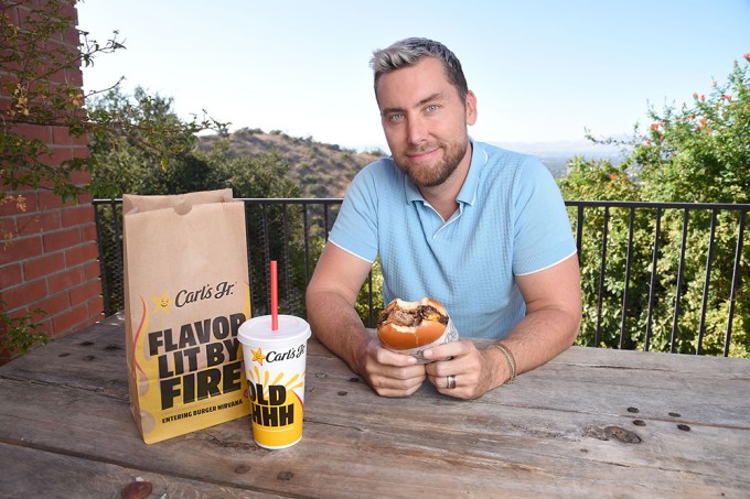 Lance Bass Savors the New Carl`s Jr. and Hardee`s Prime Rib and Cheddar Angus Thickburger