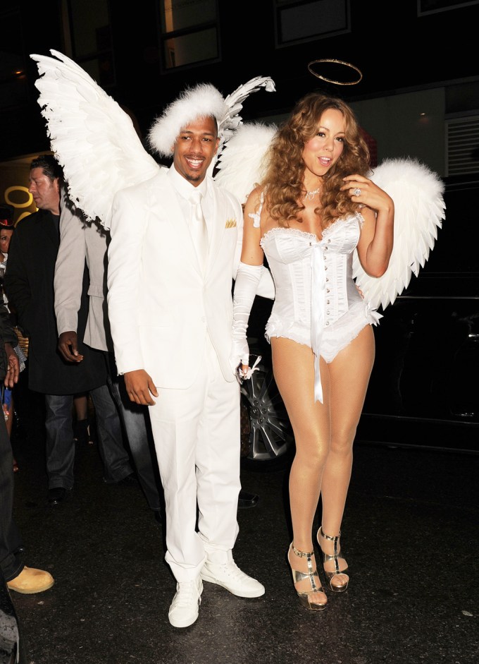 Mariah Carey & Nick Cannon as Angels