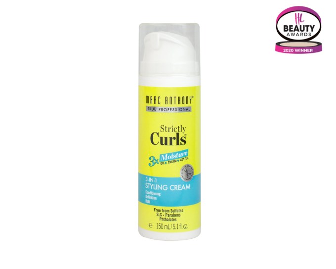 BEST STYLING CREAM – Marc Anthony Strictly Curls 3X Moisture 3-in-1 Styling Cream, $8.99, ulta.com