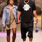 *EXCLUSIVE* Jesse Williams and his beau Taylour Paige take a romantic nighttime stroll through Florence and enjoy dinner together